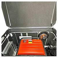 Тихий зимний кожух для генератора 1600 RAL 7035 (2 вентилятора)